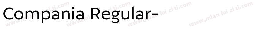Compania Regular字体转换